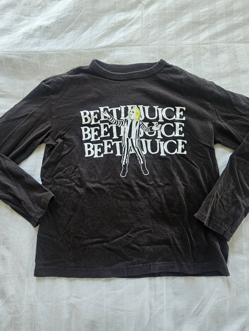 Gap Kids Beetlejuice T-shirt Halloween Horror Longsleeve, Size M